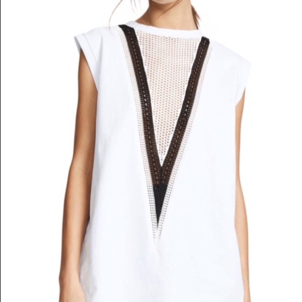 Helmut Lang Pointelle Panel Tank